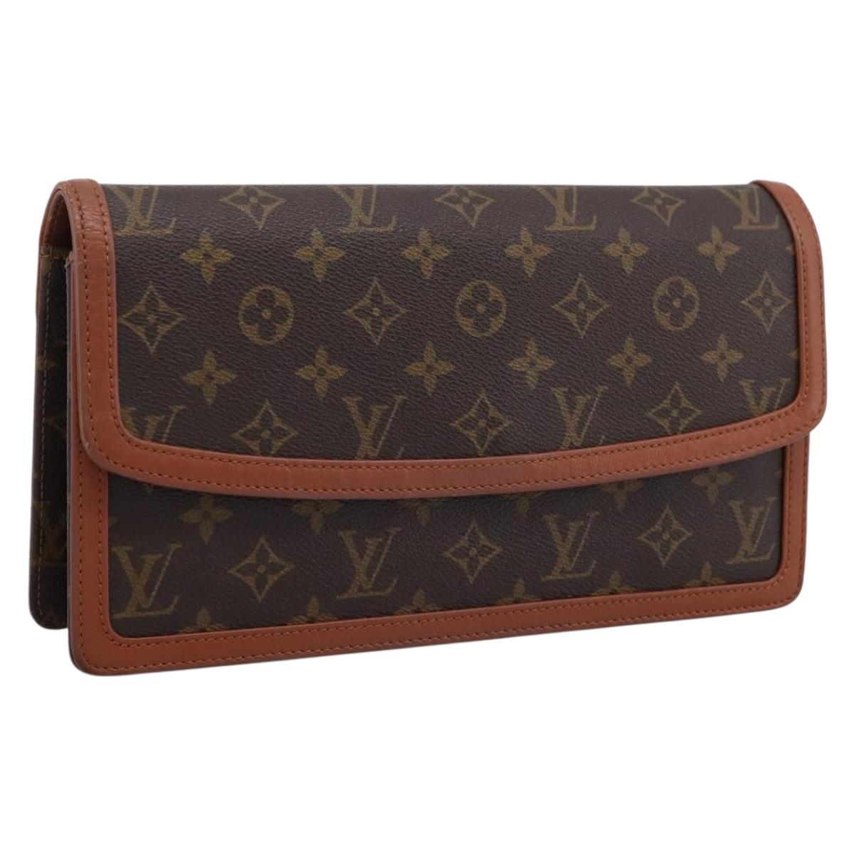 LOUIS VUITTON Monogram Pochette Dam GM Clutch Bag M51810 LV Auth ka6089