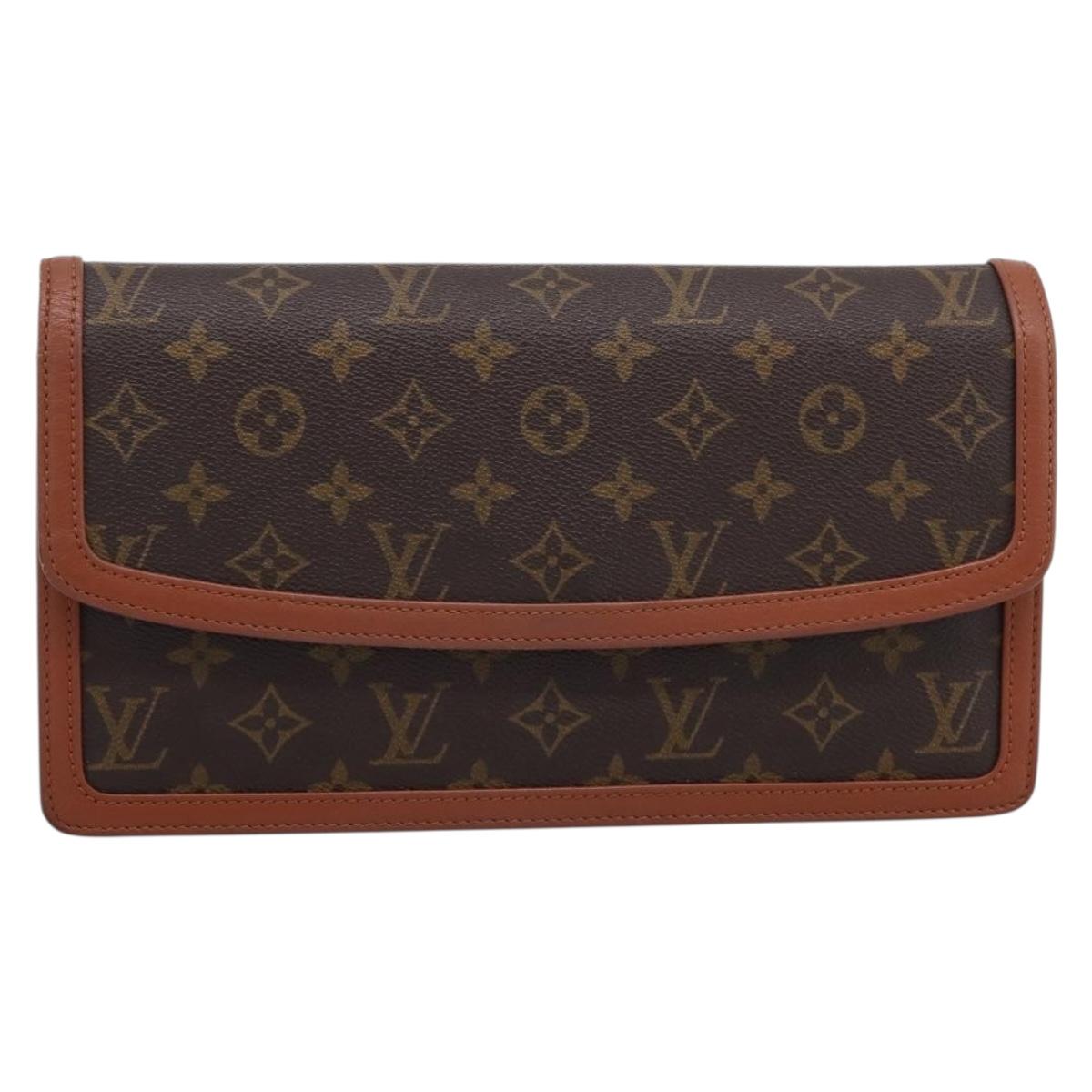 LOUIS VUITTON Monogram Pochette Dam GM Clutch Bag M51810 LV Auth ka6089