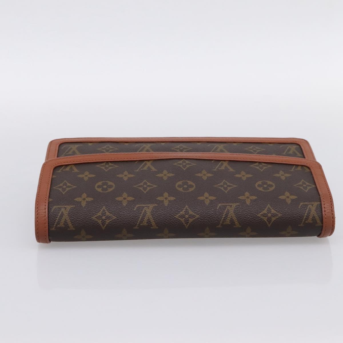 LOUIS VUITTON Monogram Pochette Dam GM Clutch Bag M51810 LV Auth ka6089