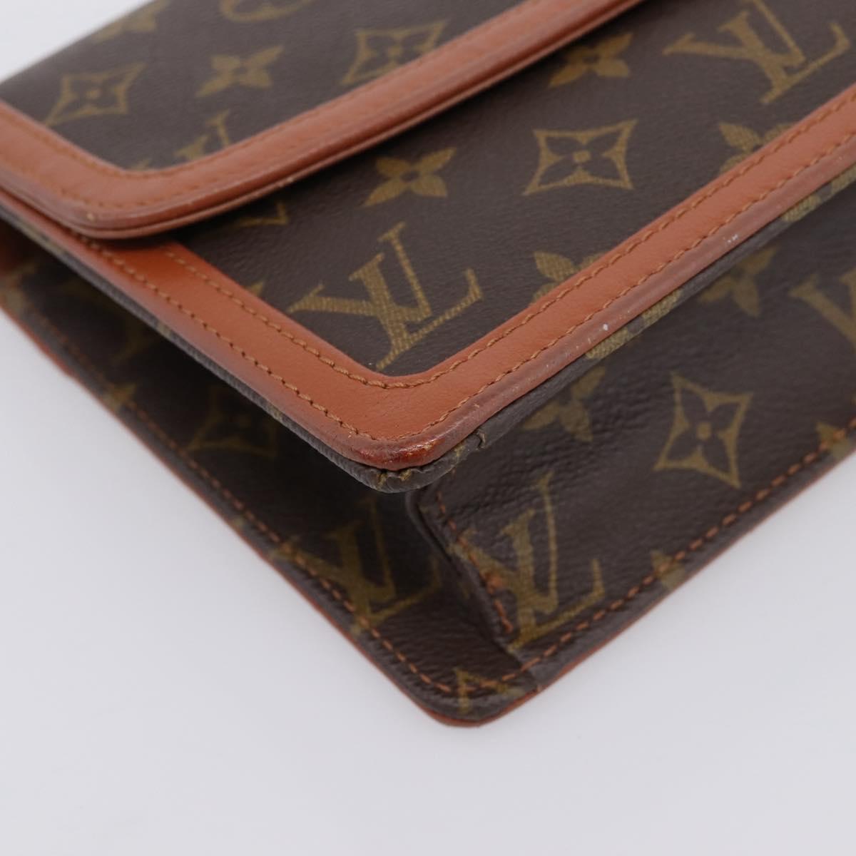 LOUIS VUITTON Monogram Pochette Dam GM Clutch Bag M51810 LV Auth ka6089