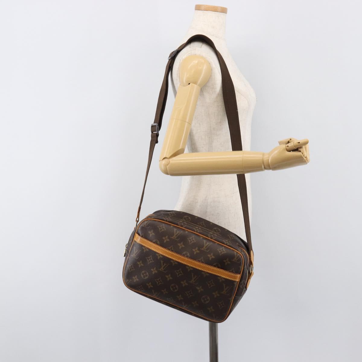 LOUIS VUITTON Monogram Reporter PM Shoulder Bag M45254 LV Auth ka6096