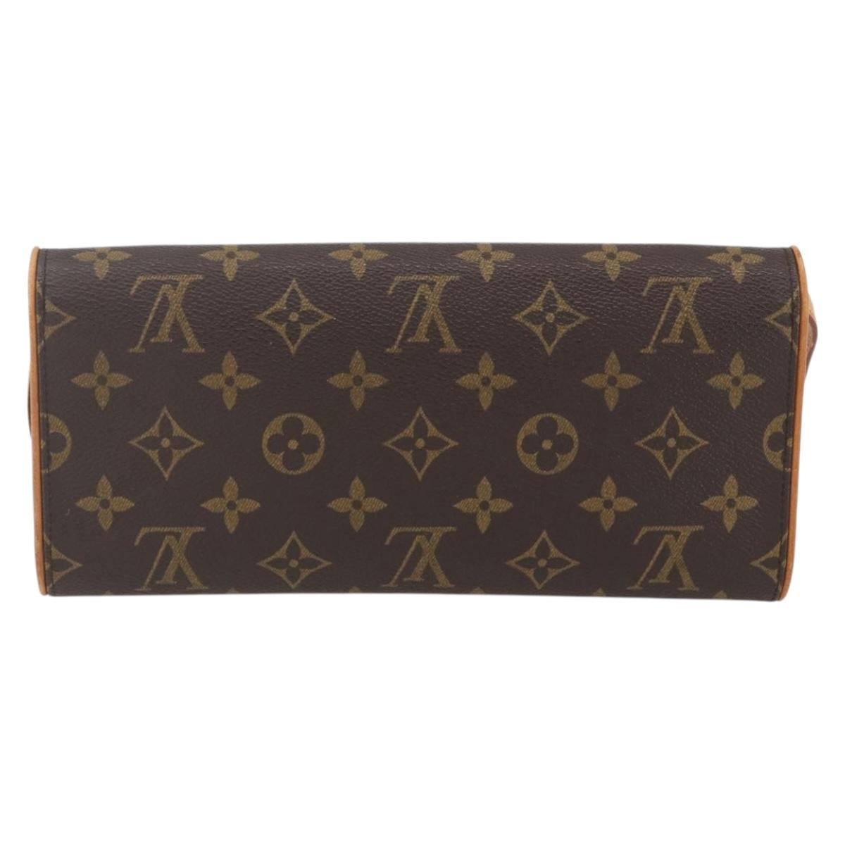 LOUIS VUITTON Monogram Pochette Twin GM Shoulder Bag M51852 LV Auth ka609V