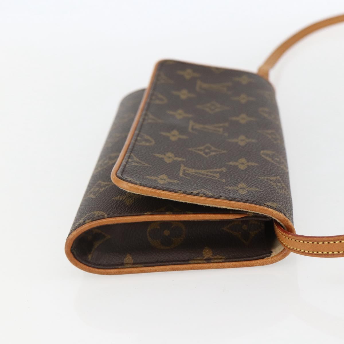 LOUIS VUITTON Monogram Pochette Twin GM Shoulder Bag M51852 LV Auth ka609V