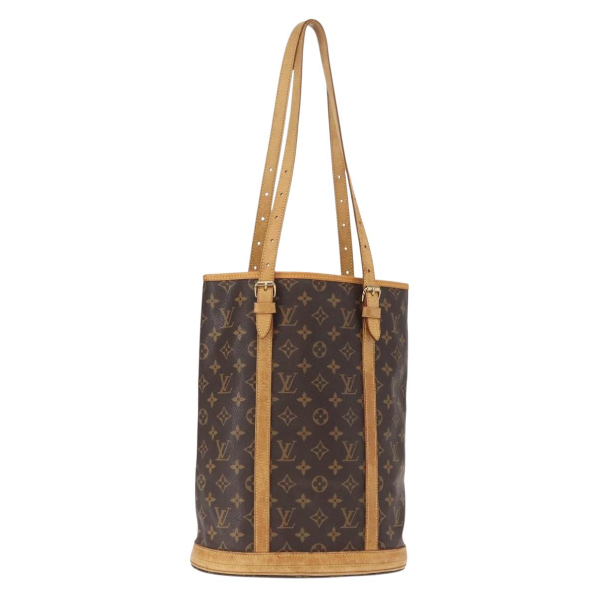 LOUIS VUITTON Monogram Bucket GM Shoulder Bag M42236 LV Auth ka610