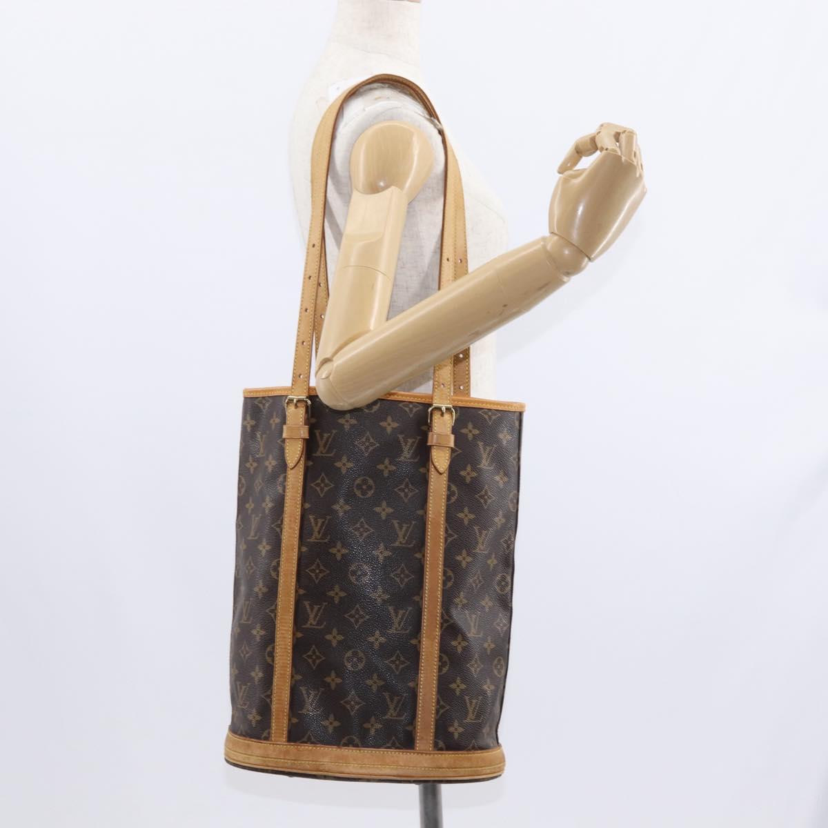 LOUIS VUITTON Monogram Bucket GM Shoulder Bag M42236 LV Auth ka610