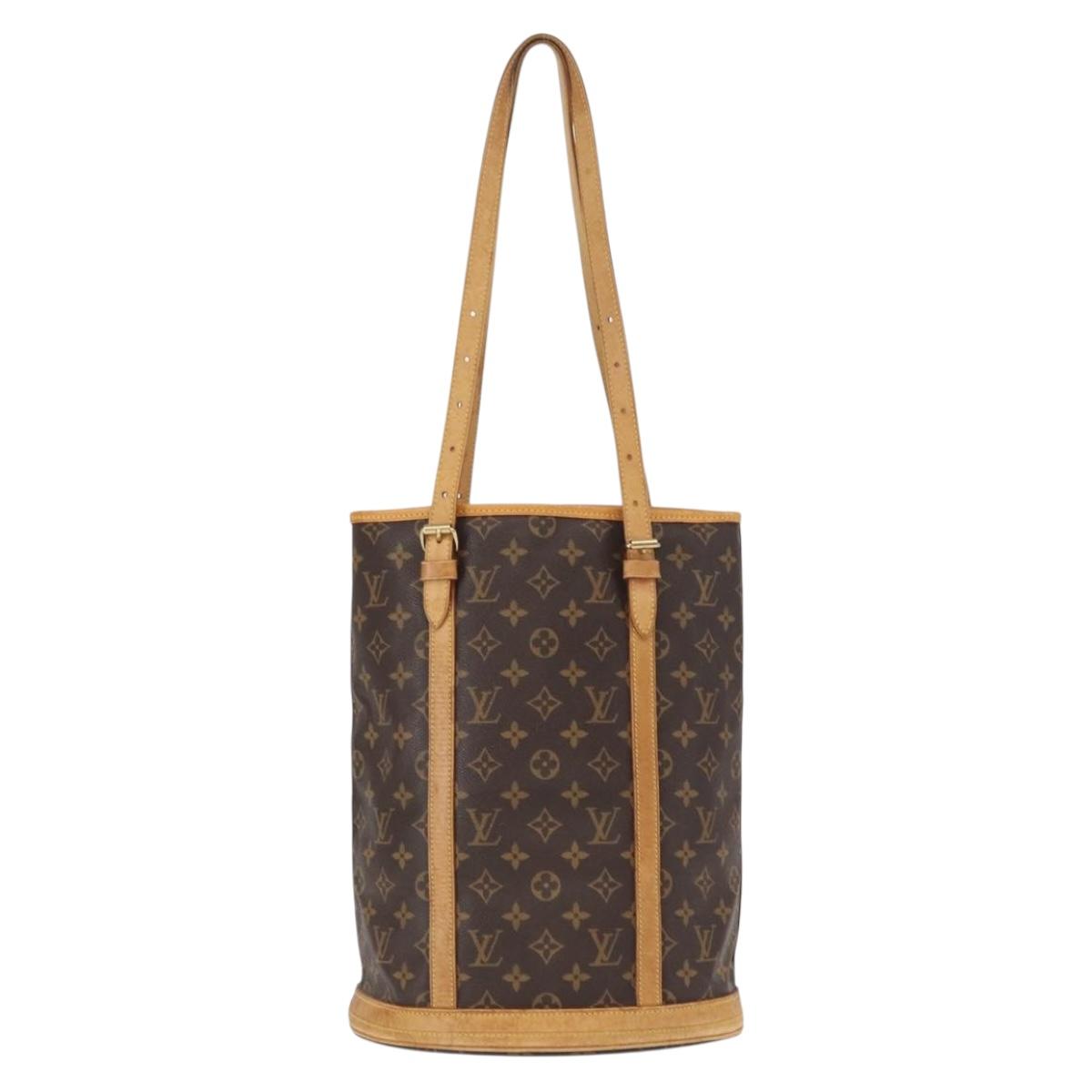 LOUIS VUITTON Monogram Bucket GM Shoulder Bag M42236 LV Auth ka610