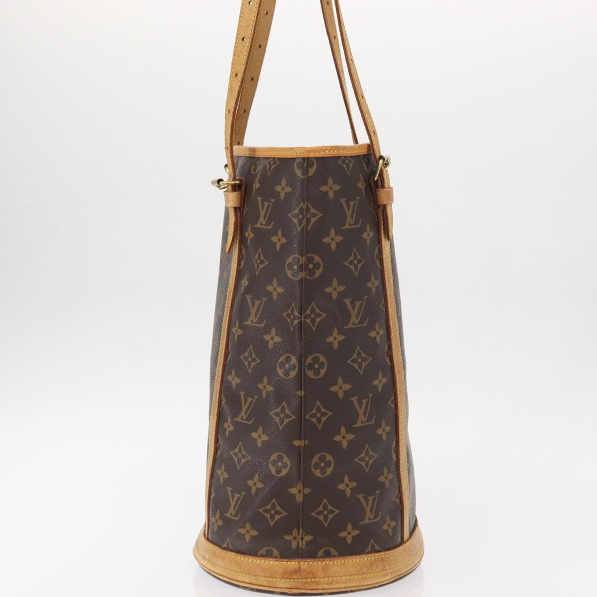 LOUIS VUITTON Monogram Bucket GM Shoulder Bag M42236 LV Auth ka610
