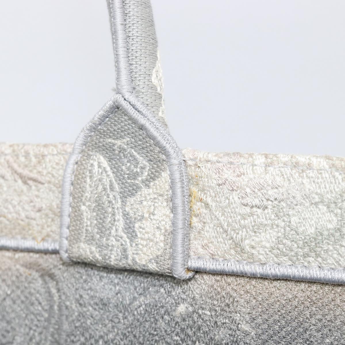 Christian Dior Toile de Jui Book Tote Bag Canvas Gray Auth ka6103