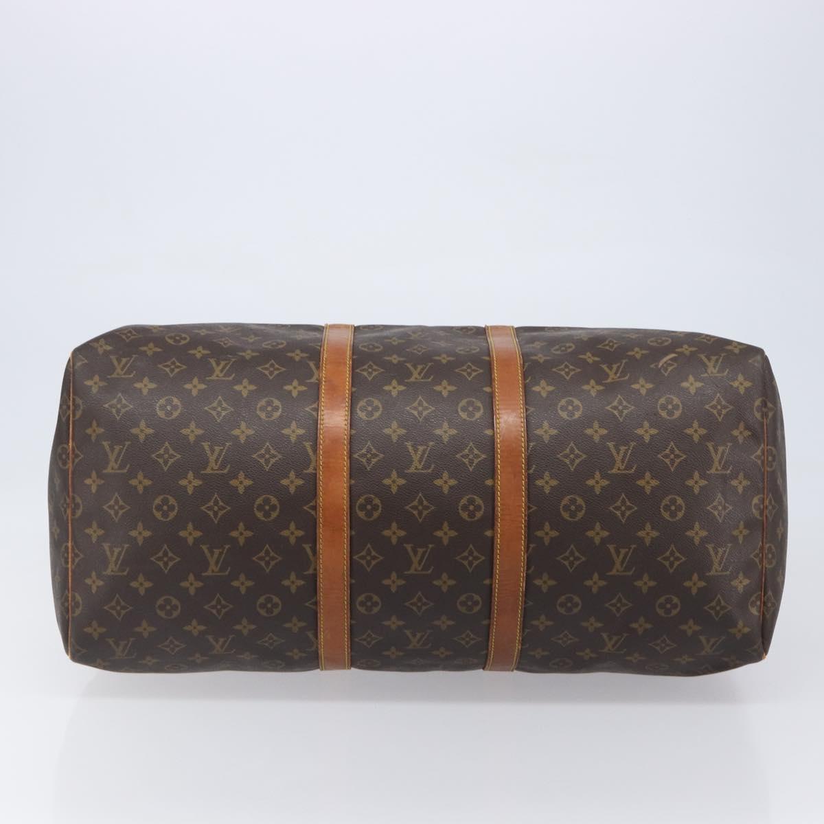 LOUIS VUITTON Monogram Keepall 55 Boston Bag M41424 LV Auth ka6105