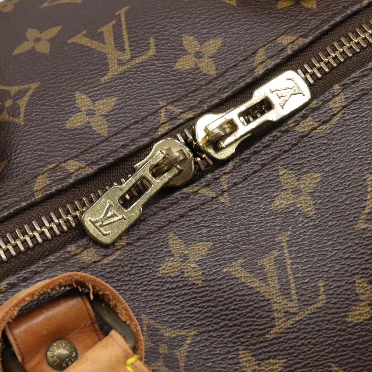 LOUIS VUITTON Monogram Keepall 55 Boston Bag M41424 LV Auth ka6105