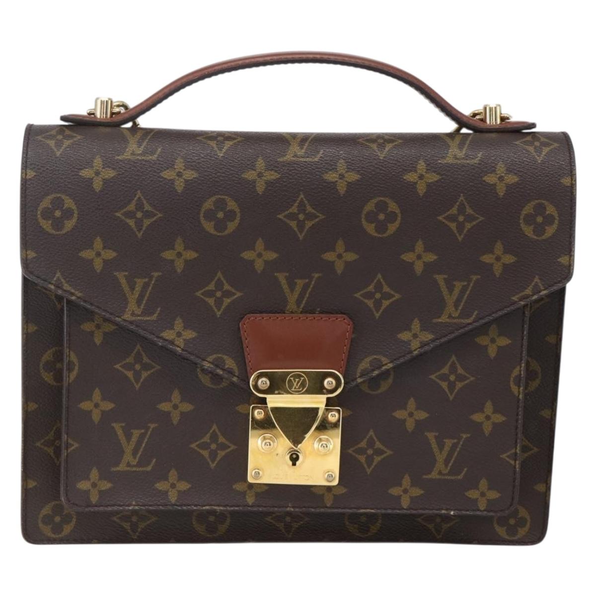 LOUIS VUITTON Monogram Monceau 28 Hand Bag M51185 LV Auth ka611