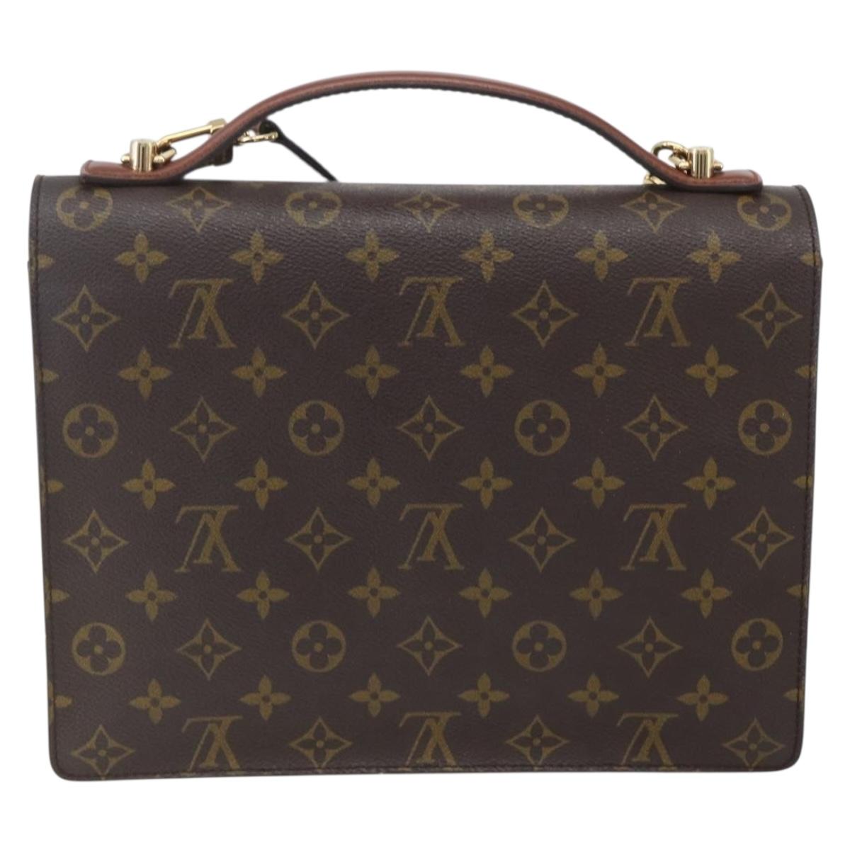 LOUIS VUITTON Monogram Monceau 28 Hand Bag M51185 LV Auth ka611