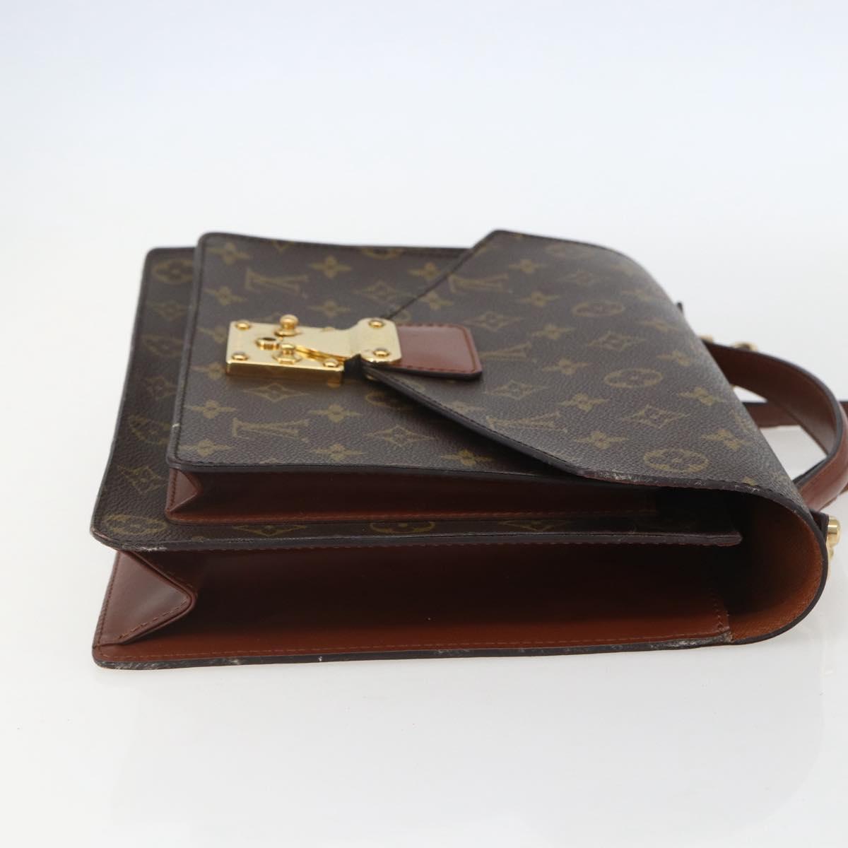 LOUIS VUITTON Monogram Monceau 28 Hand Bag M51185 LV Auth ka611