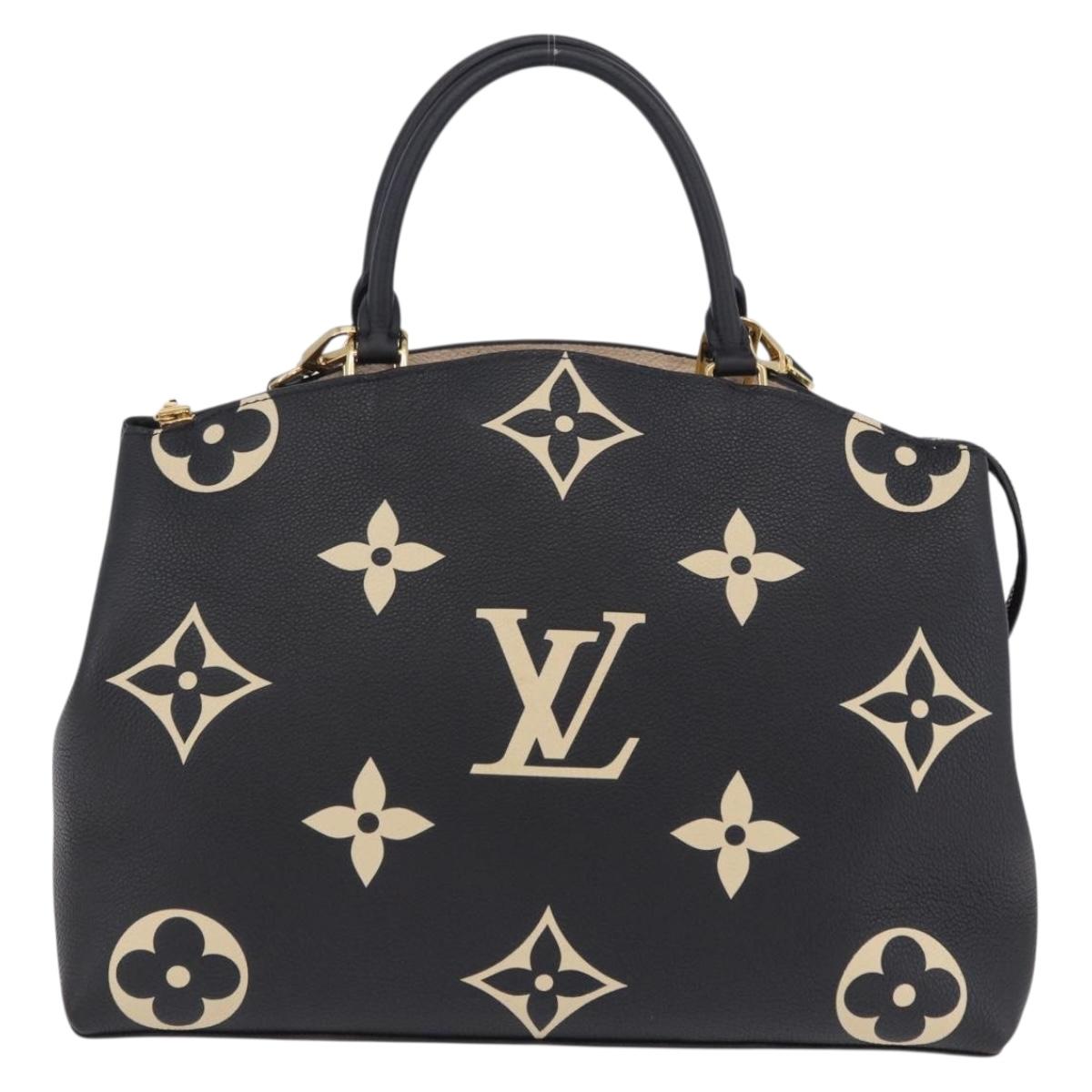 LOUIS VUITTON Monogram Empreinte Grand Palais MM Hand Bag M45842 Auth ka6115SAV