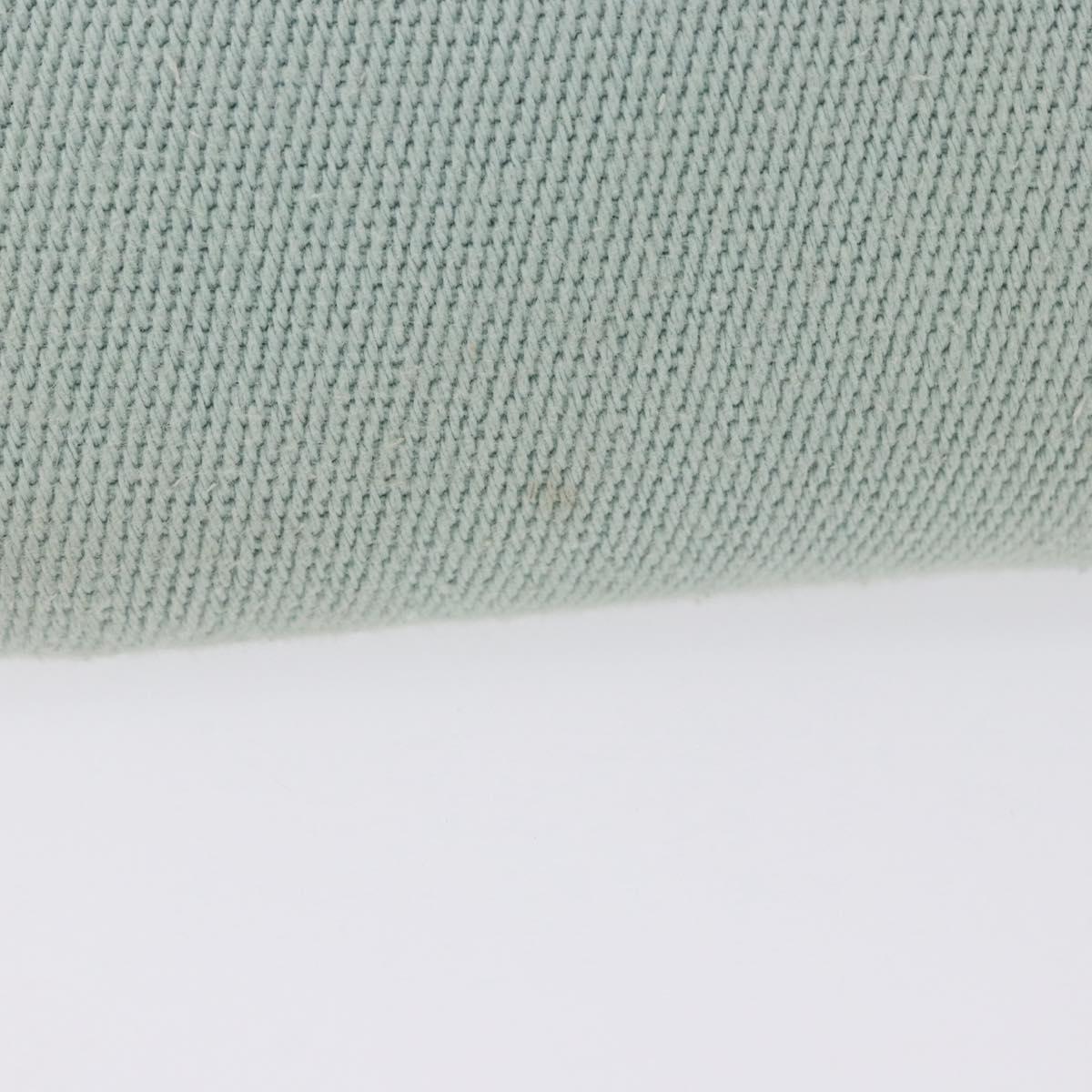 LOEWE Anagram Cushion Tote Bag Canvas Light Green Auth ka6118A