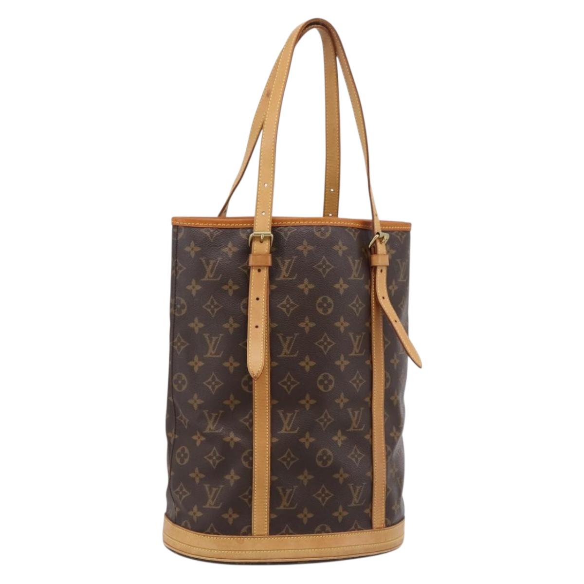 LOUIS VUITTON Monogram Bucket GM Shoulder Bag M42236 LV Auth ka6119A