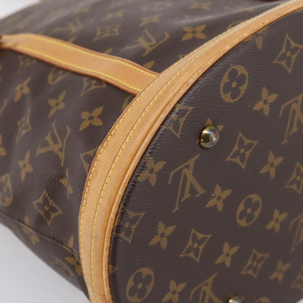 LOUIS VUITTON Monogram Bucket GM Shoulder Bag M42236 LV Auth ka6119A