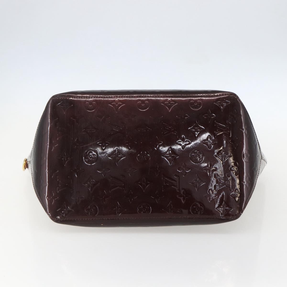 LOUIS VUITTON Monogram Vernis Bellevue GM Tote Bag Amarante M93589 Auth ka612