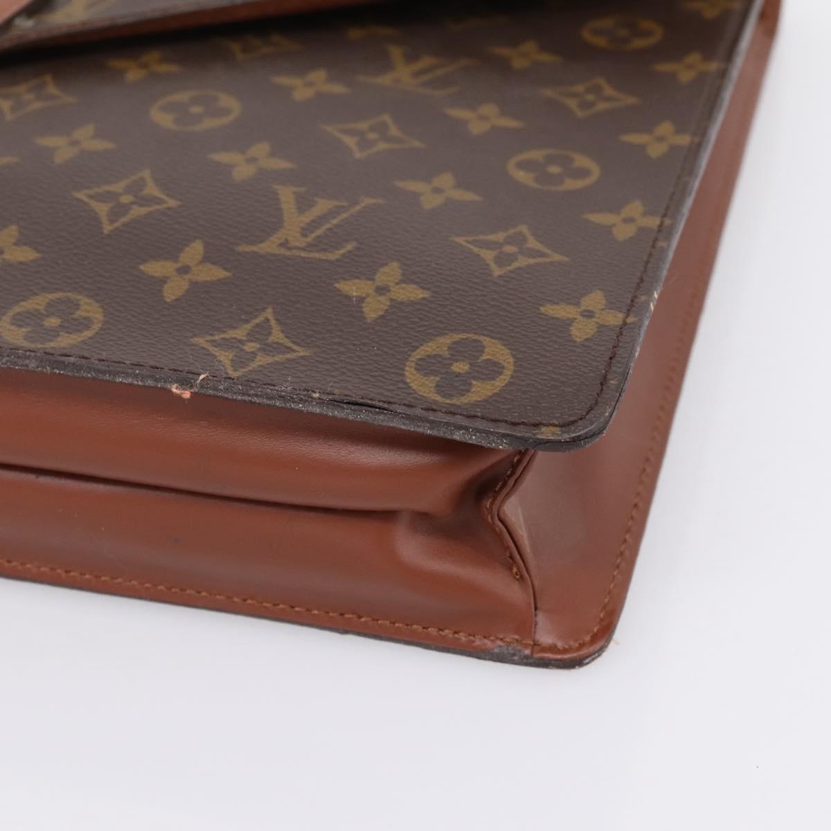 LOUIS VUITTON Monogram Porte Documents Bandouliere Bag M53338 LV Auth ka6120