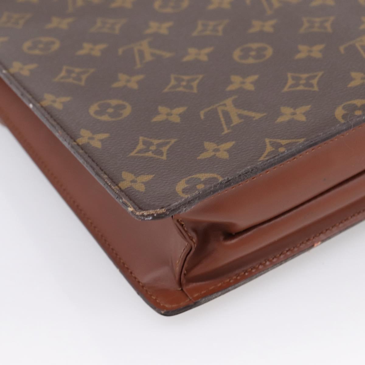 LOUIS VUITTON Monogram Porte Documents Bandouliere Bag M53338 LV Auth ka6120