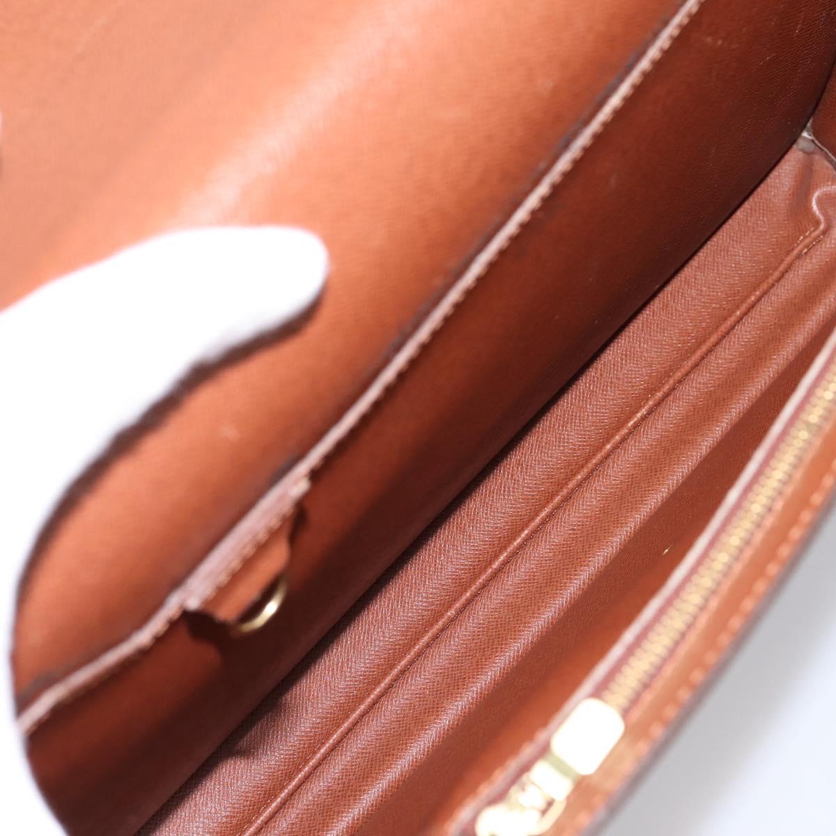 LOUIS VUITTON Monogram Porte Documents Bandouliere Bag M53338 LV Auth ka6120