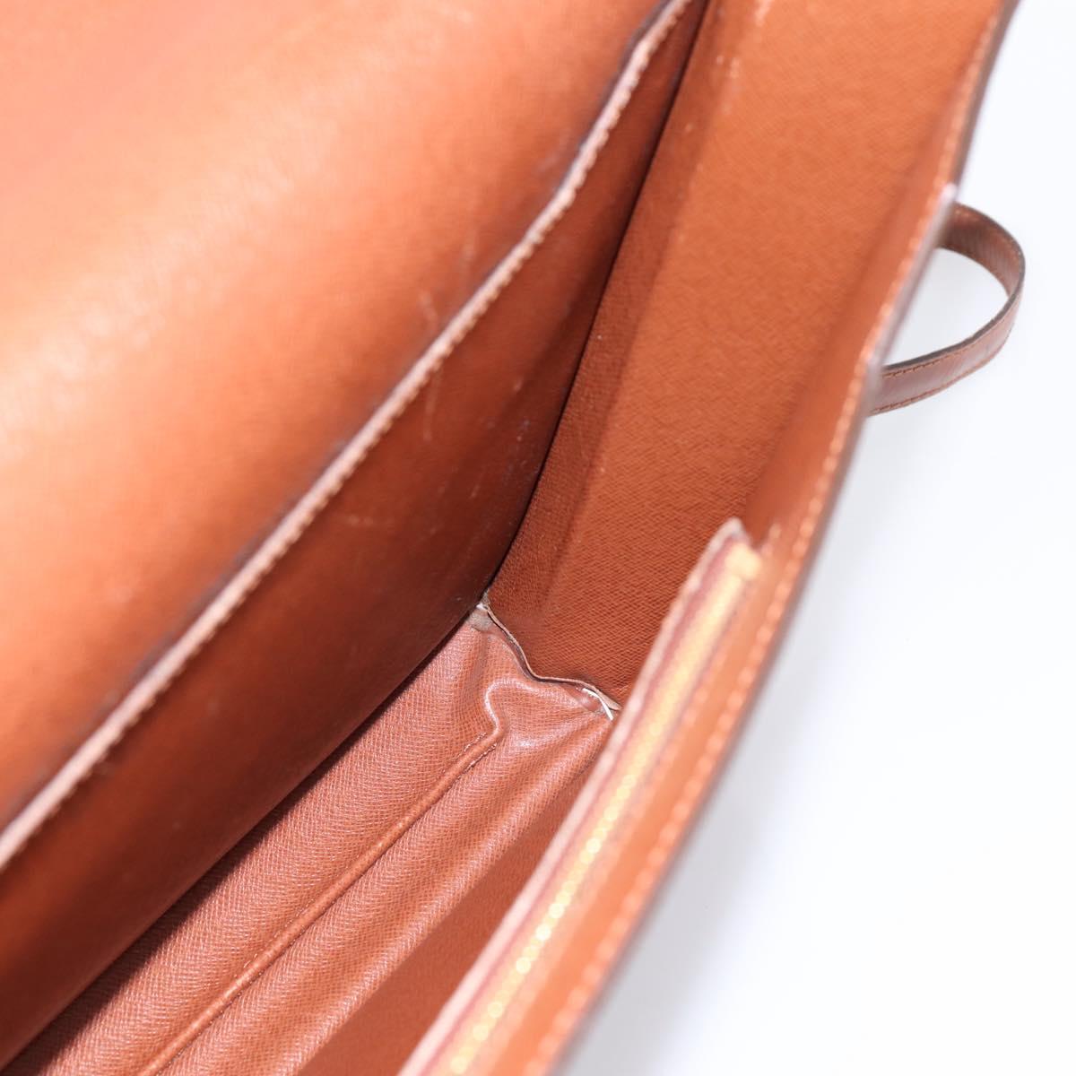 LOUIS VUITTON Monogram Porte Documents Bandouliere Bag M53338 LV Auth ka6120