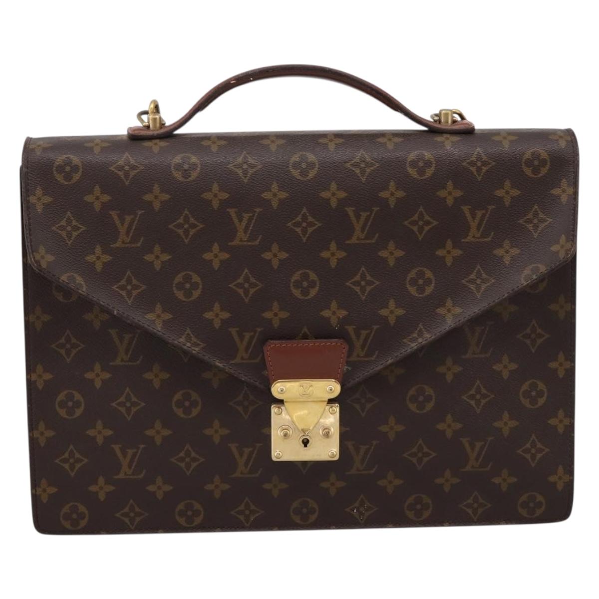 LOUIS VUITTON Monogram Porte Documents Bandouliere Bag M53338 LV Auth ka6120