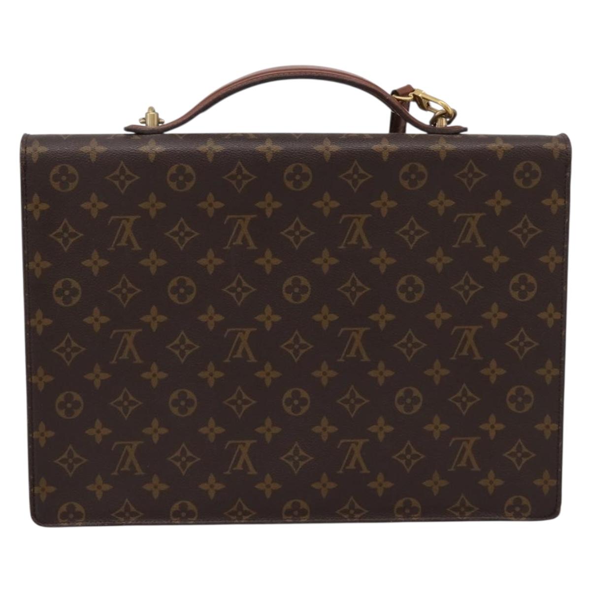 LOUIS VUITTON Monogram Porte Documents Bandouliere Bag M53338 LV Auth ka6120