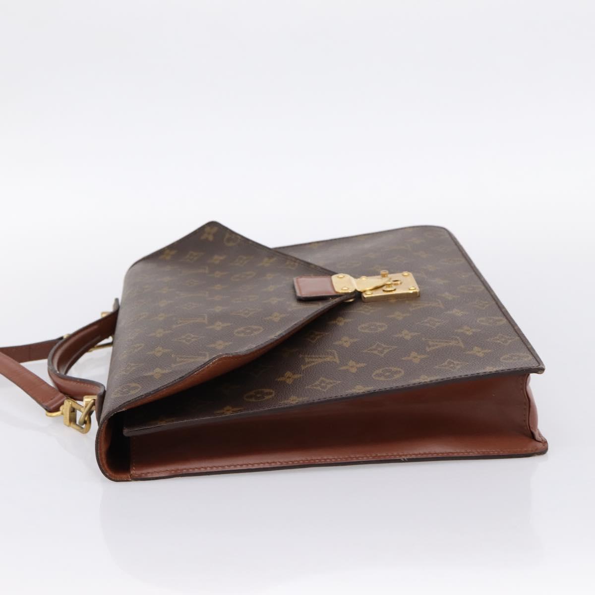 LOUIS VUITTON Monogram Porte Documents Bandouliere Bag M53338 LV Auth ka6120