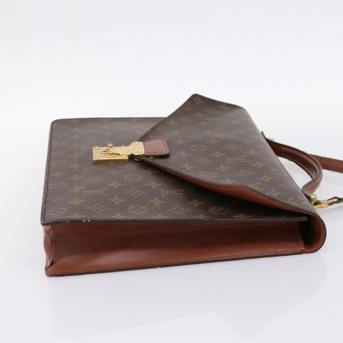 LOUIS VUITTON Monogram Porte Documents Bandouliere Bag M53338 LV Auth ka6120