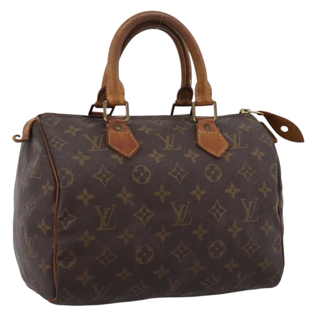 LOUIS VUITTON Monogram Speedy 25 Hand Bag M41528 LV Auth ka6121