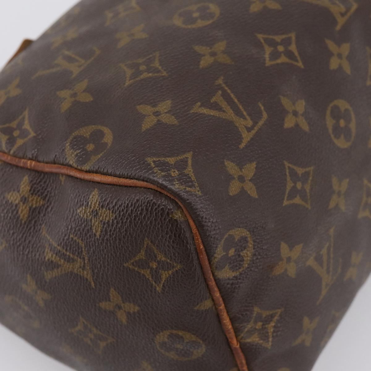 LOUIS VUITTON Monogram Speedy 25 Hand Bag M41528 LV Auth ka6121