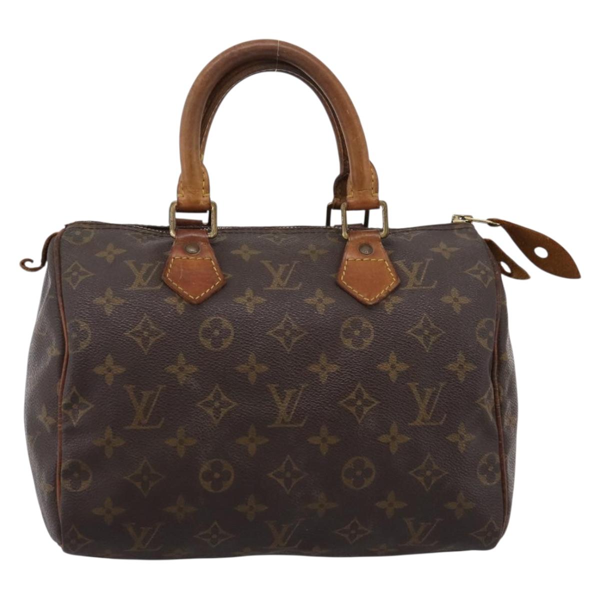 LOUIS VUITTON Monogram Speedy 25 Hand Bag M41528 LV Auth ka6121