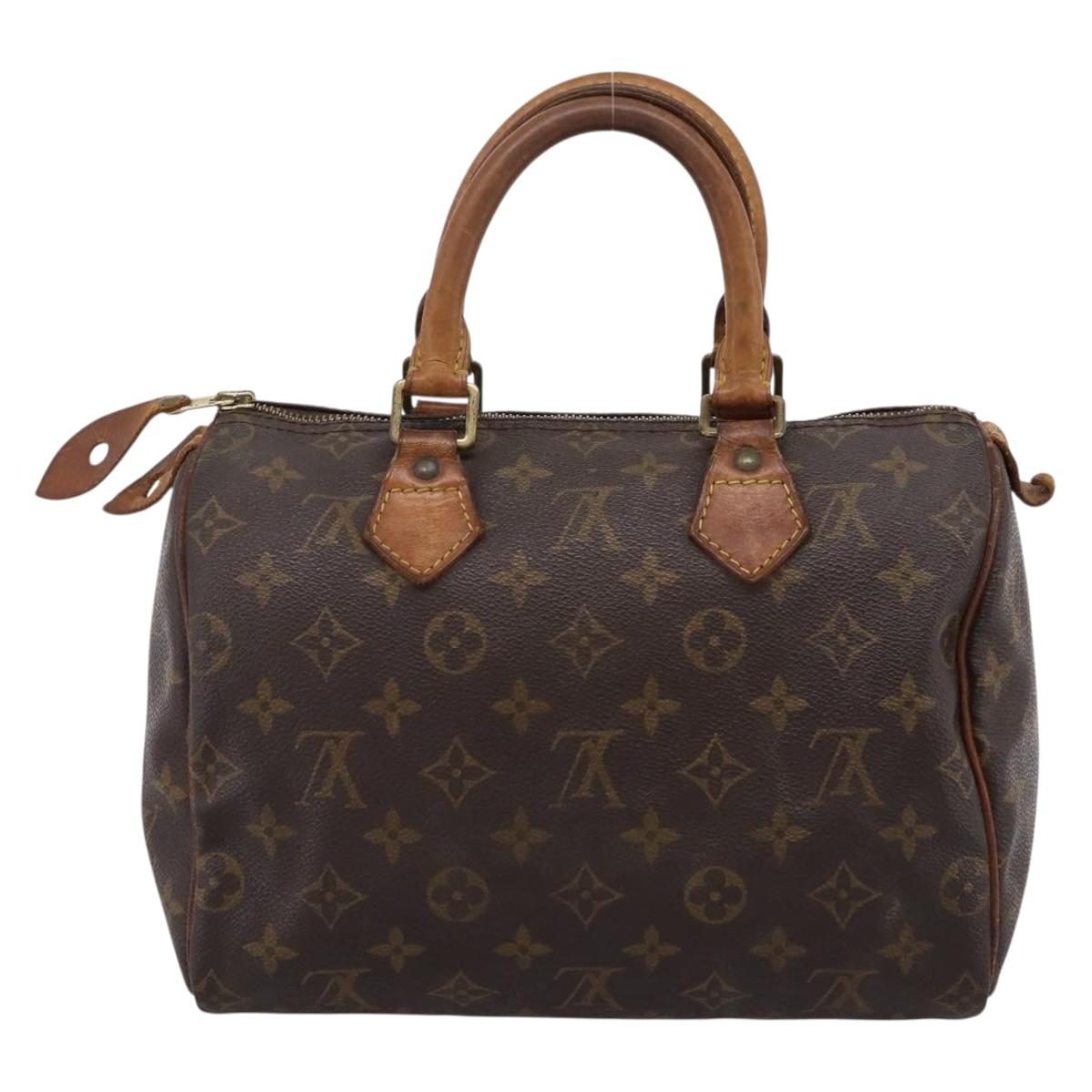 LOUIS VUITTON Monogram Speedy 25 Hand Bag M41528 LV Auth ka6121