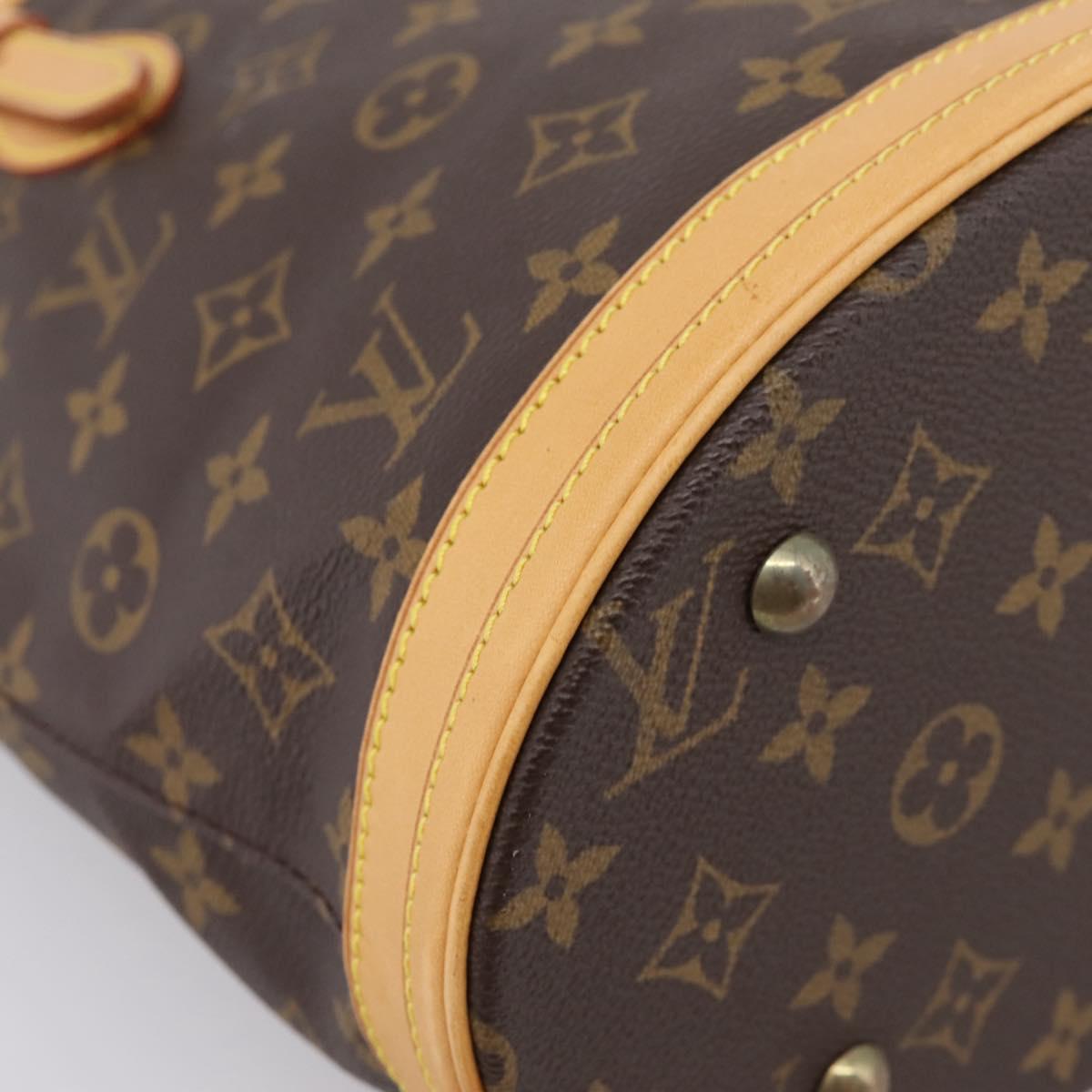 LOUIS VUITTON Monogram Bucket PM Shoulder Bag M42238 LV Auth ka6122
