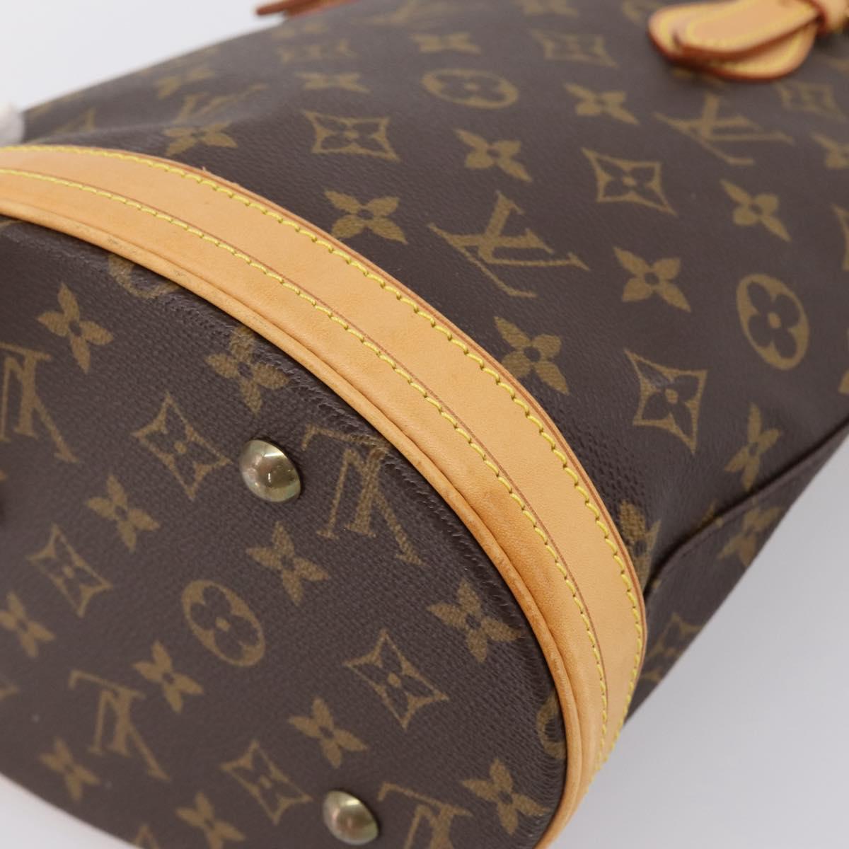LOUIS VUITTON Monogram Bucket PM Shoulder Bag M42238 LV Auth ka6122
