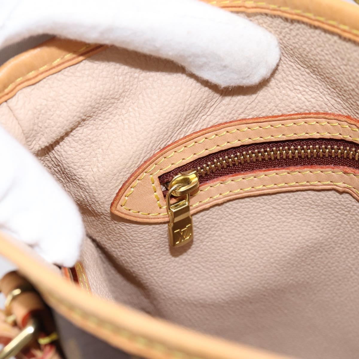 LOUIS VUITTON Monogram Bucket PM Shoulder Bag M42238 LV Auth ka6122