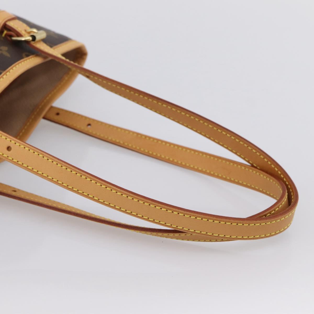 LOUIS VUITTON Monogram Bucket PM Shoulder Bag M42238 LV Auth ka6122