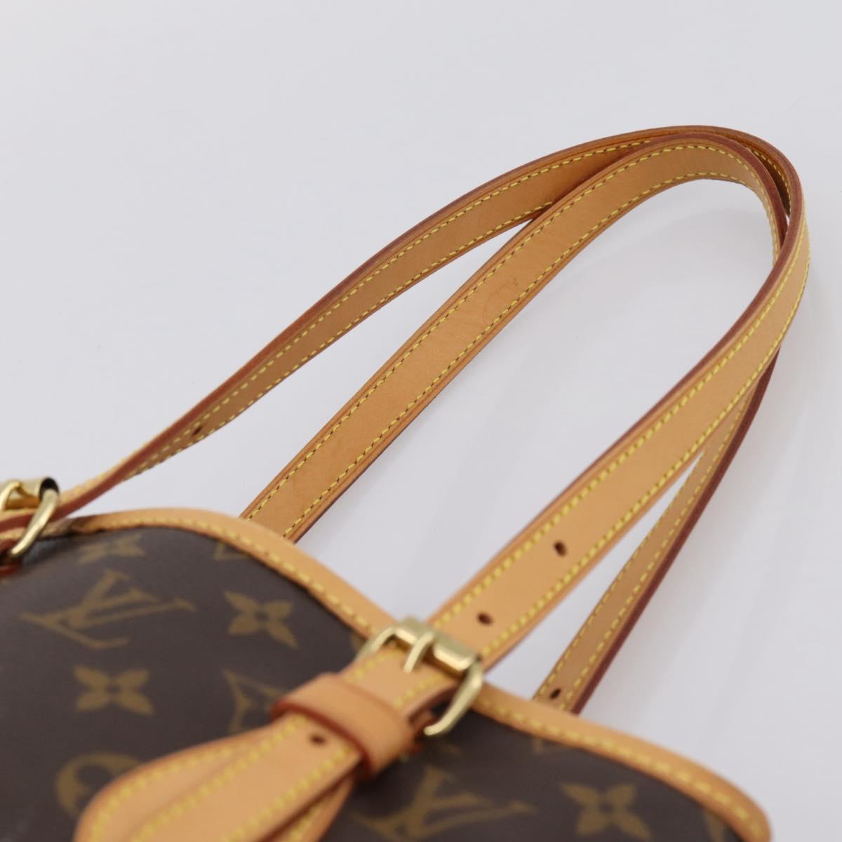 LOUIS VUITTON Monogram Bucket PM Shoulder Bag M42238 LV Auth ka6122