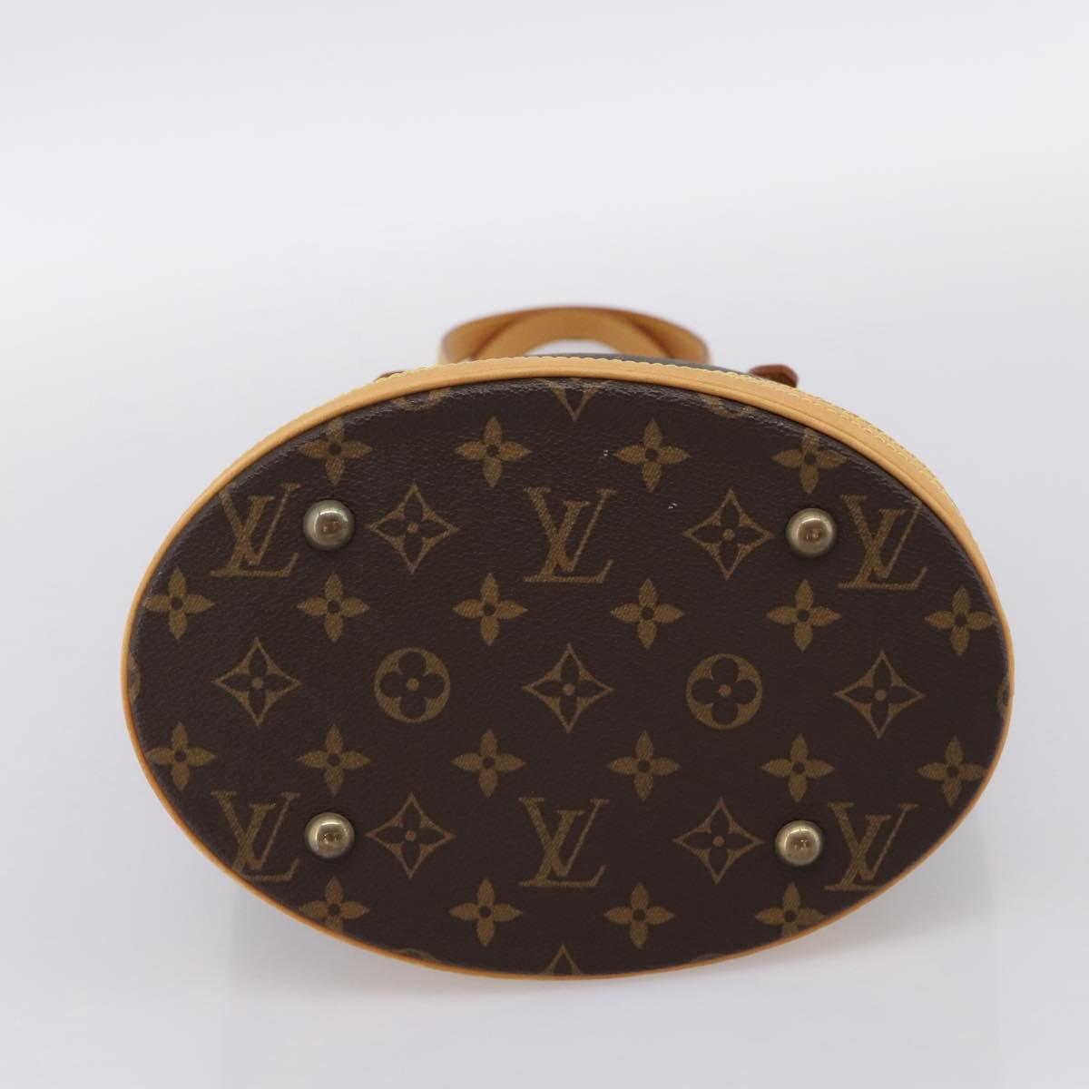 LOUIS VUITTON Monogram Bucket PM Shoulder Bag M42238 LV Auth ka6122