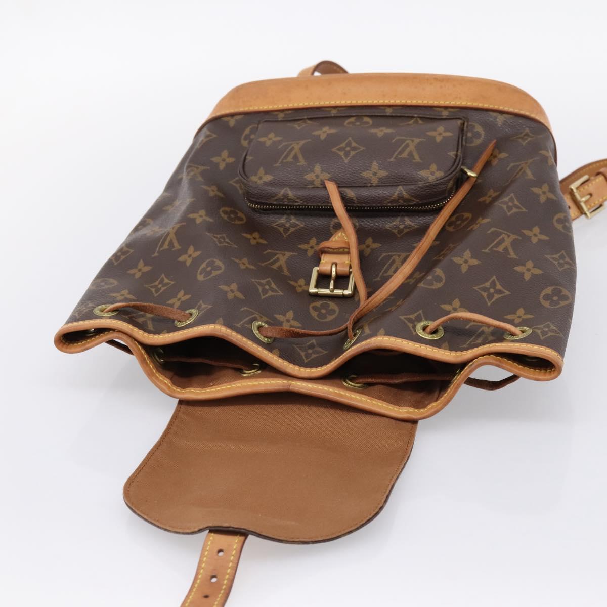 LOUIS VUITTON Monogram Montsouris MM Backpack M51136 LV Auth ka6125A