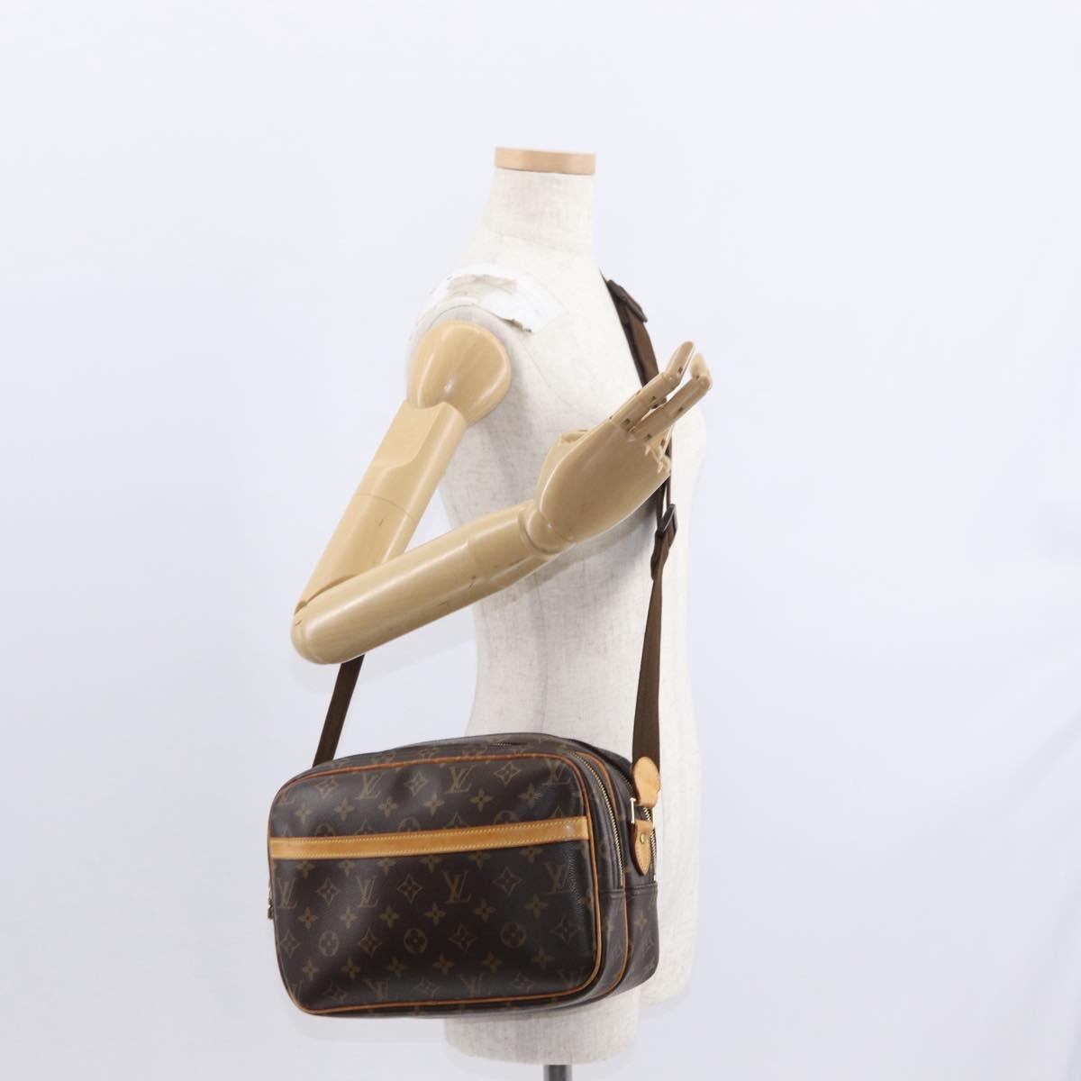 LOUIS VUITTON Monogram Reporter PM Shoulder Bag M45254 LV Auth ka613