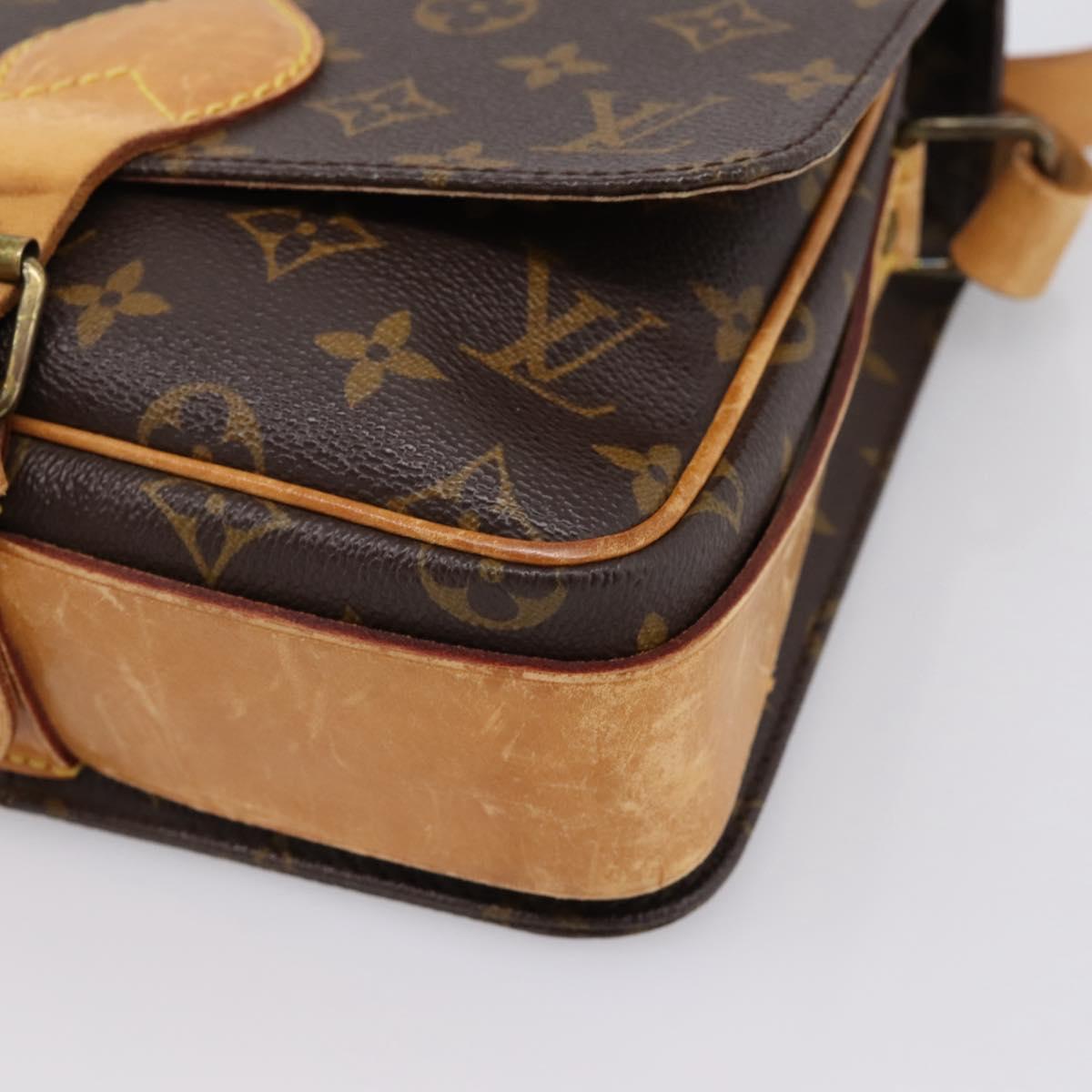 LOUIS VUITTON Monogram Cartouchiere MM Shoulder Bag M51253 LV Auth ka6130