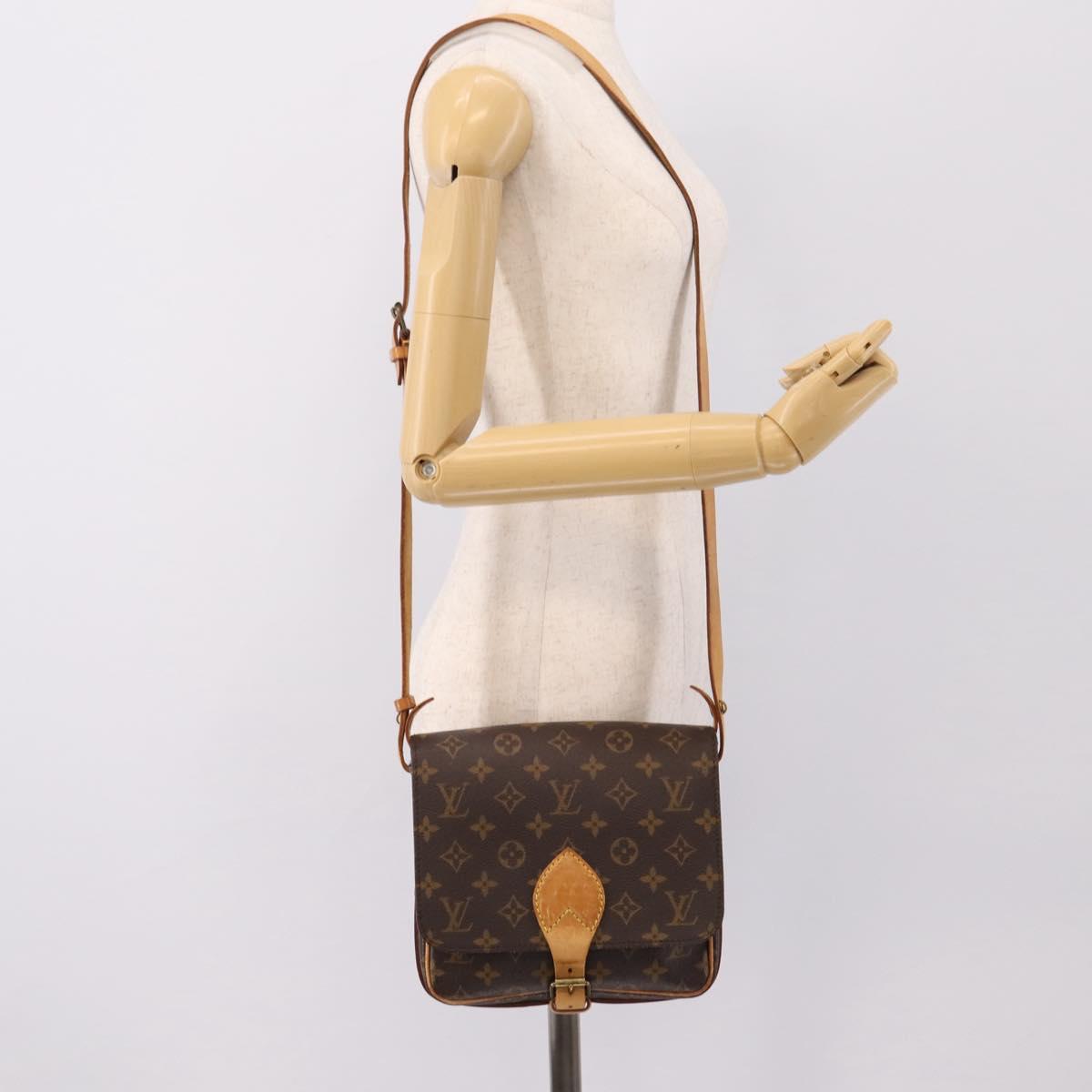 LOUIS VUITTON Monogram Cartouchiere MM Shoulder Bag M51253 LV Auth ka6130