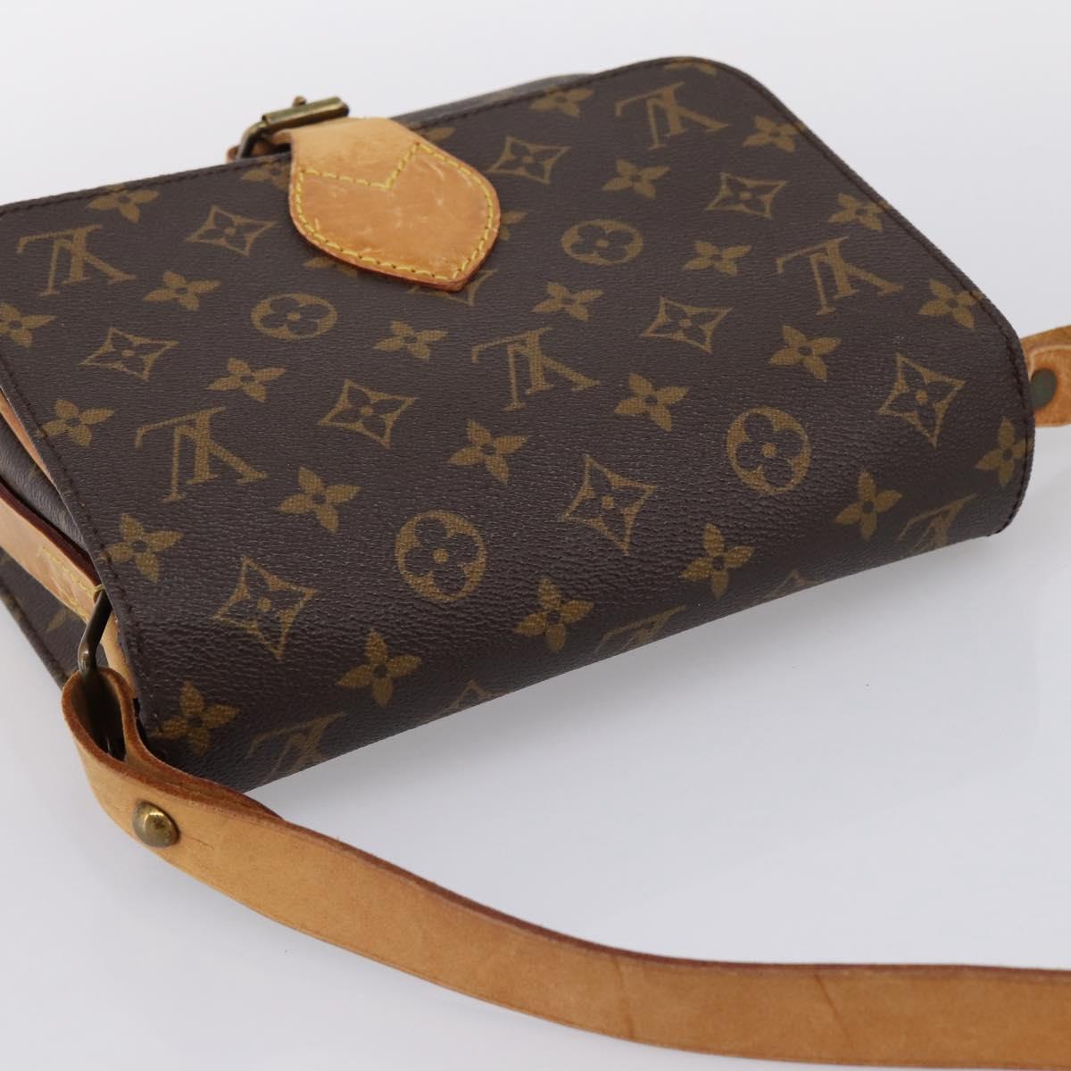 LOUIS VUITTON Monogram Cartouchiere MM Shoulder Bag M51253 LV Auth ka6130