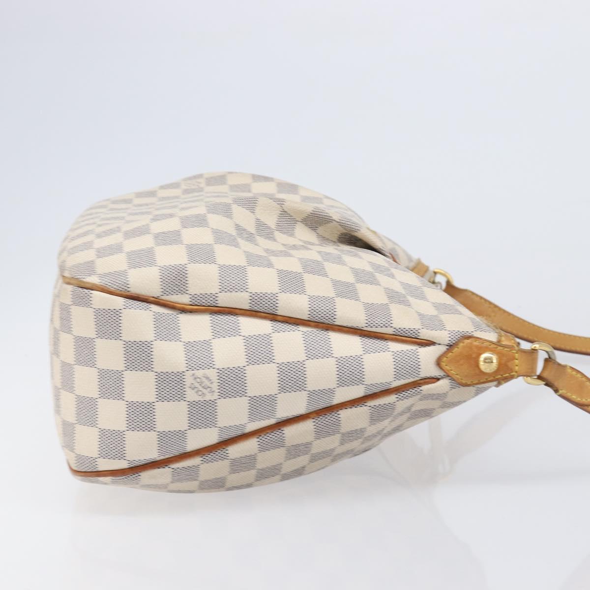 LOUIS VUITTON Damier Azur Siracusa MM Shoulder Bag N41112 LV Auth ka6133