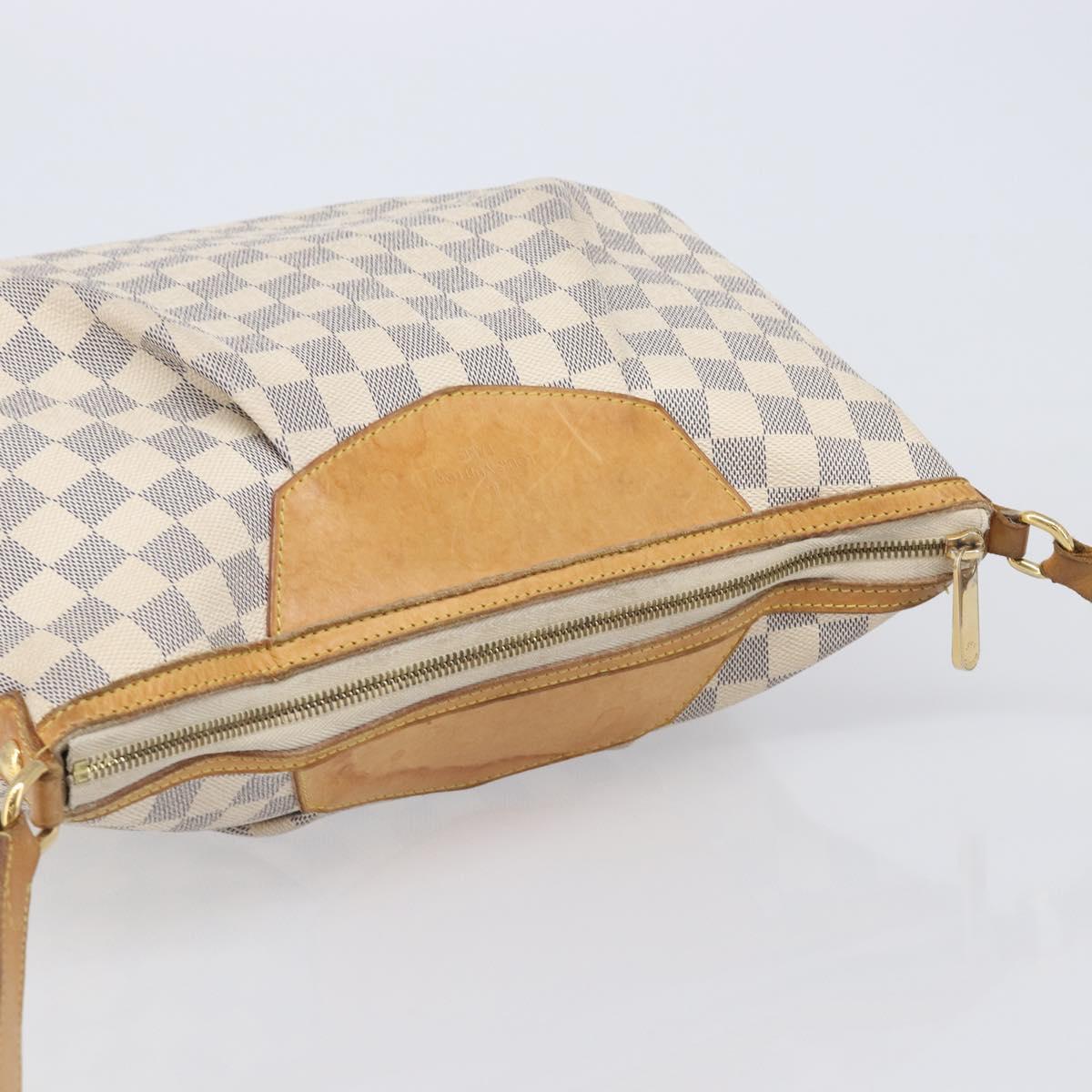 LOUIS VUITTON Damier Azur Siracusa MM Shoulder Bag N41112 LV Auth ka6133