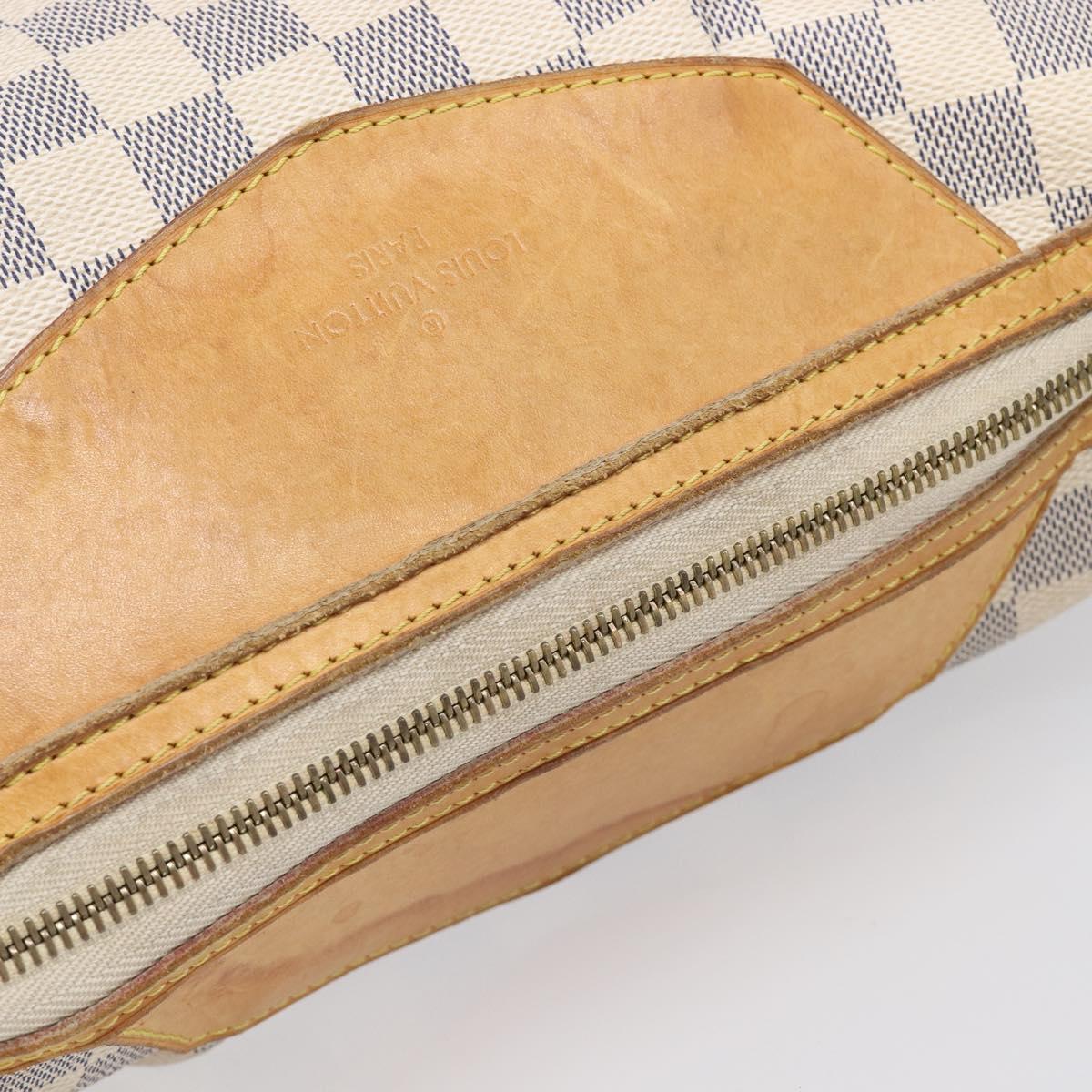 LOUIS VUITTON Damier Azur Siracusa MM Shoulder Bag N41112 LV Auth ka6133