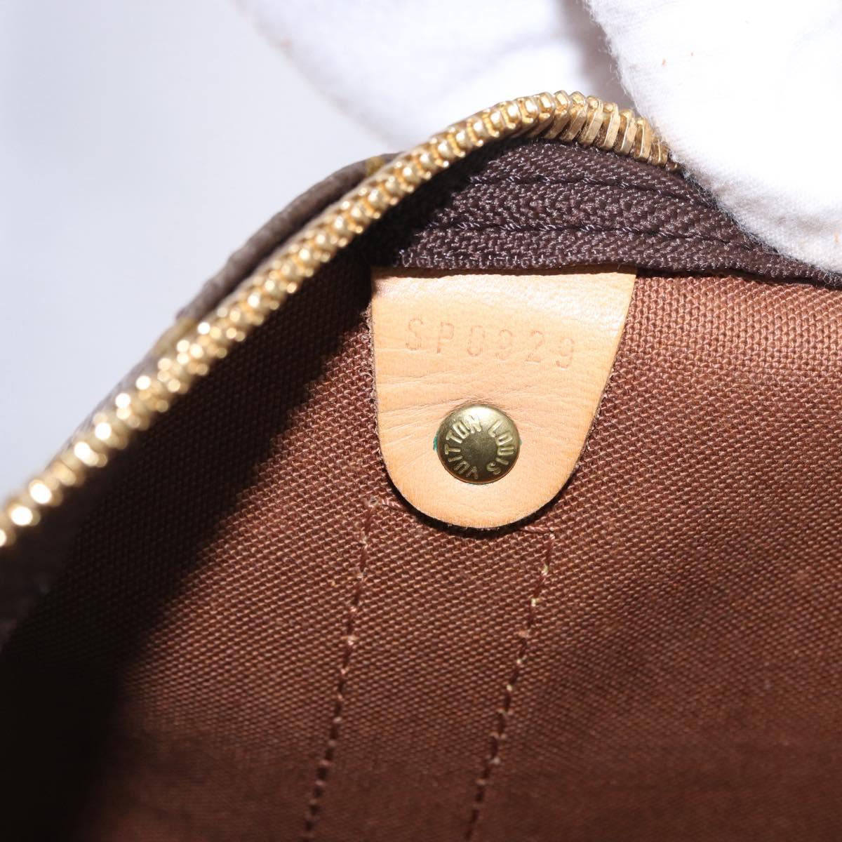 LOUIS VUITTON Monogram Keepall Bandouliere 55 Boston Bag M41414 LV Auth ka6148