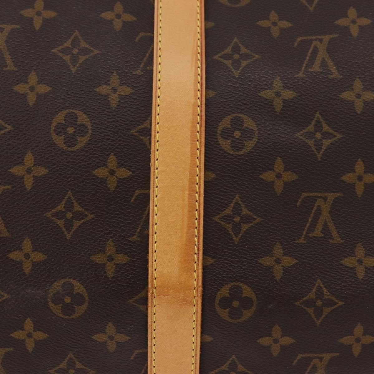 LOUIS VUITTON Monogram Keepall Bandouliere 55 Boston Bag M41414 LV Auth ka6148